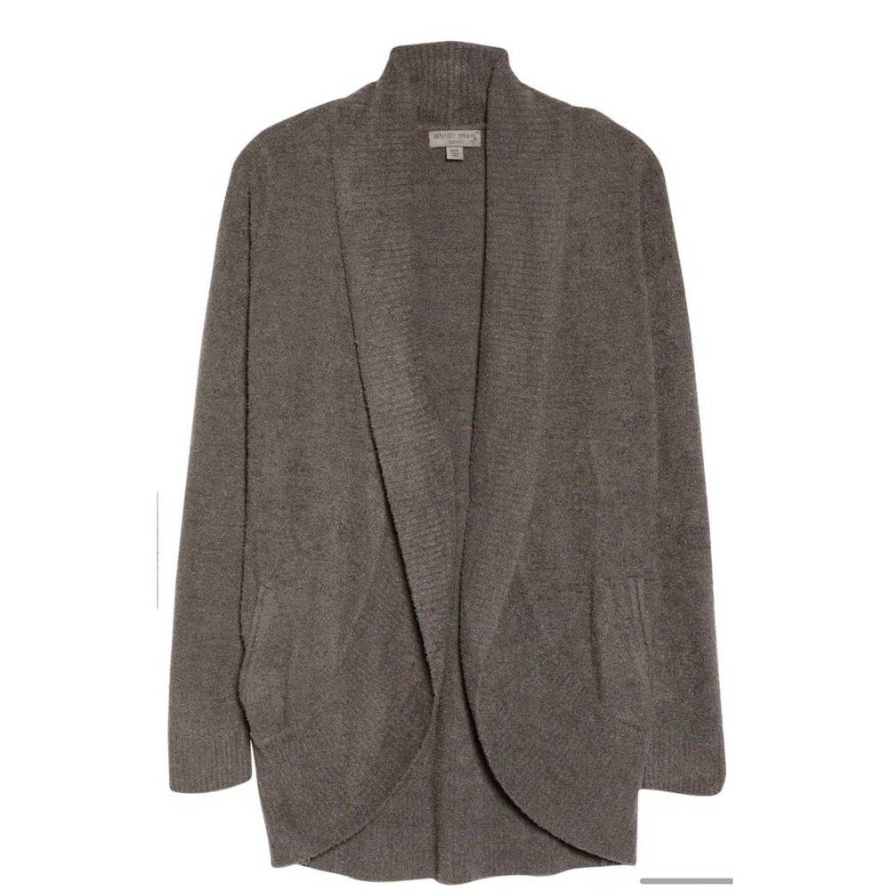 Barefoot dreams CozyChic Lite Circle Cardigan in Charcoal Black Women Size XS/S - Picture 5 of 14